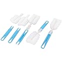 uxcell Sponge Head Detachable Bottle Tea Cup Glass Cleaning Brush Cleaner 5pcs Blue