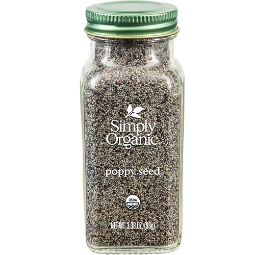Simply Organic Poppy Seed Whole, Organic, 3.38 Ounce