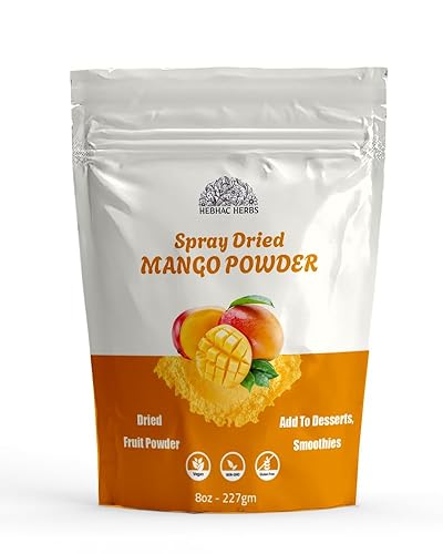 Mango Fruit Powder 227 g - Fresh From Garden | for making cakes, fresh juice, smoothies, and healthy drinks | vegan | Free from preservation