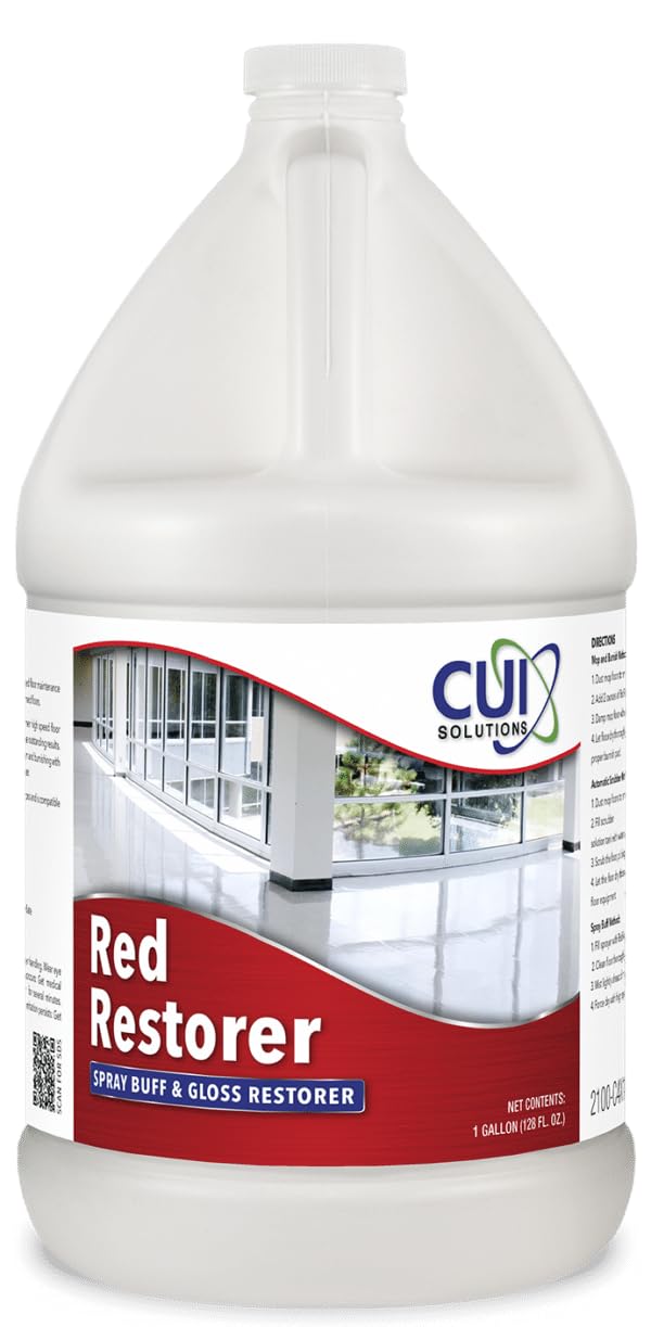 CUI Inc Red Restorer Spray Buff and Gloss Restorer for VCT Flooring One Gallon From Capital Fresh LLC
