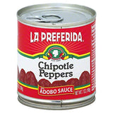 La Preferida Whole Chipotle Peppers, Hot, 7 OZ (Pack of 24)