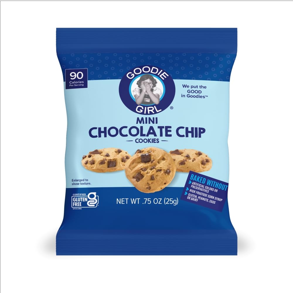 Goodie Girl Mini Chocolate Chip Cookies Snack Pack, 0.75 OZ