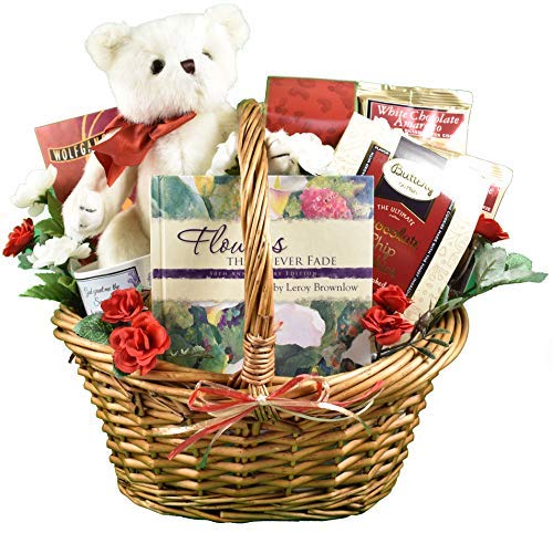 Gift Basket Village - Comfort Care Package: Gourmet Wafers, Cookies, Nuts, Mocha Mix, and Book, Thoughtful Sympathy Gift, Handcrafted in the USA