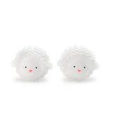 Kikkerland Set of Two Reusable Dryer Buddies for Laundry - Fabric Softener Dryer Balls - Control Static, Remove Wrinkles, Dry Clothes Faster, Lambs