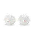 Kikkerland Set of Two Reusable Dryer Buddies for Laundry - Fabric Softener Dryer Balls - Control Static, Remove Wrinkles, Dry Clothes Faster, Lambs