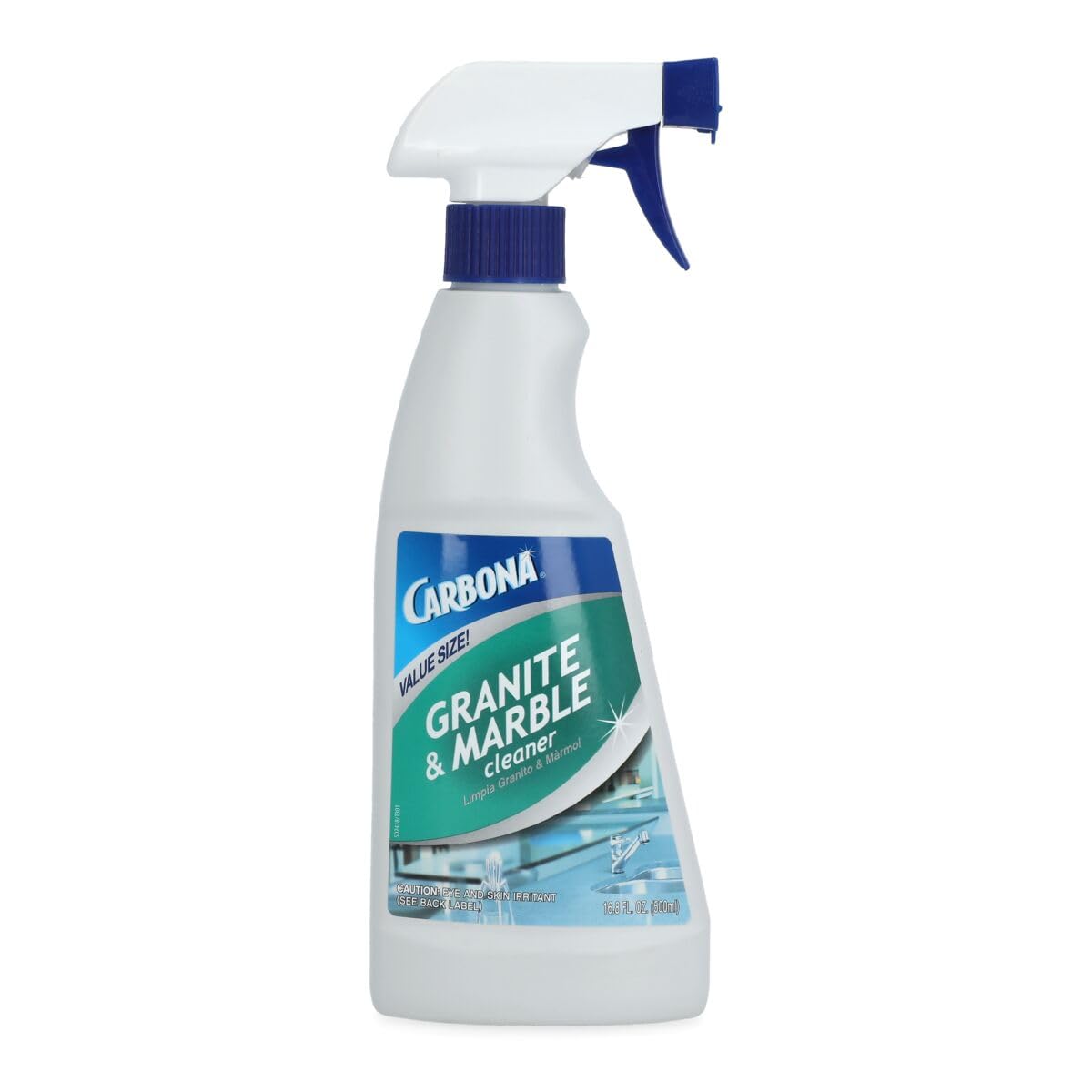 Carbona Granite & Marble Cleaner | Non-Abrasive Formula | Safe on Limestone & Corian | 16.8 Fl Oz, 1 Pack