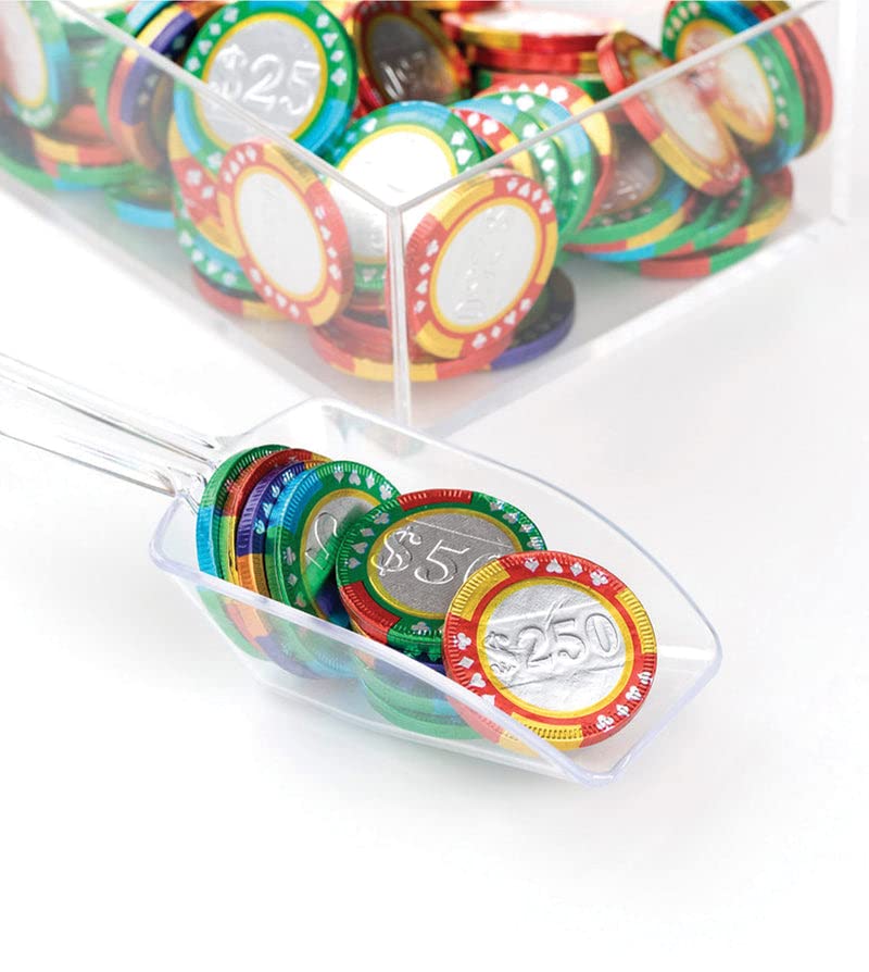 All City Candy Milk Chocolate Casino Chips, 1 LB Bulk Bag, 83 Pieces, 1.5 in Diameter