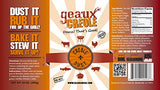 Geaux Creole's Creole Dust Rub, 10 Ounce Canister
