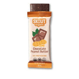 Skout Organic Plant-Based Protein Bars Chocolate Peanut Butter (12 Pack) 10g Protein - Vegan Protein Bars - Only 5 Ingredients - Easy Snack - Gluten