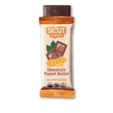 Skout Organic Plant-Based Protein Bars Chocolate Peanut Butter (12 Pack) 10g Protein - Vegan Protein Bars - Only 5 Ingredients - Easy Snack - Gluten