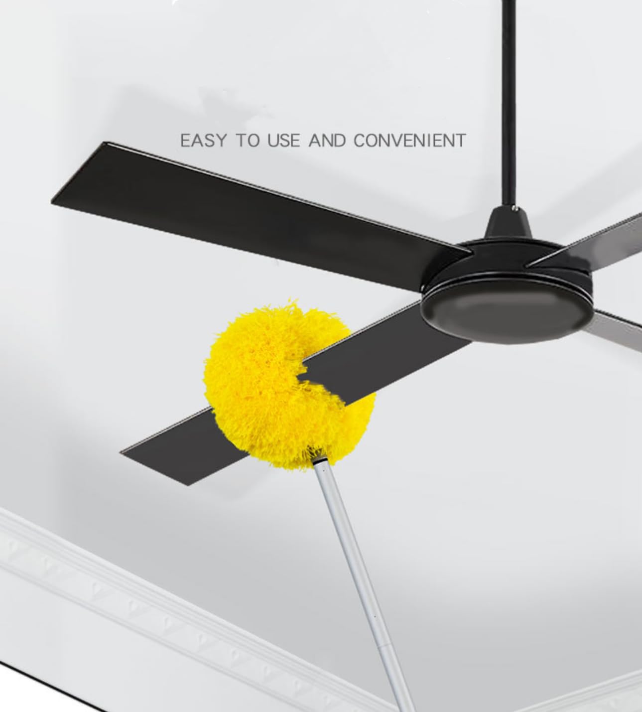 ZRNFC Washable Ceiling Fan Cleaner, Microfiber Duster with Retractable Extension Pole for Cleaning High Ceiling Fans, Furniture, Blinds, Cars