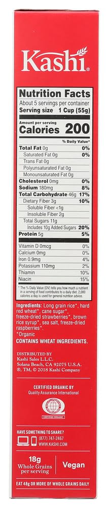 Kashi Organic Promise Cereal - Strawberry Fields - 10.3 oz (Pack of 4)