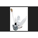QUICKIE MFG Home Pro Brush and Caddy Tan, white, 3