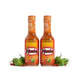 El Yucateco Habanero Chiltepin, Hot Sauce, Authentic Mexican Chile Habanero Sauce, 4 fl oz (120 ml), Gluten Free (Pack of 2)
