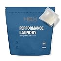 HEX Performance Laundry Detergent Packs, Fresh Scent, 75 Count - Activewear Detergent Pods for Odor & Sweat Removal, Concentrated Sport Wash, HE