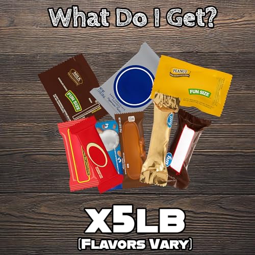 Chocolate Candy Variety Pack - 5 Pound Assorted Bulk Chocolate Mix - Individually Wrapped Candy for Parties, Office, Halloween, and Gifting Assembled