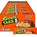 REESE'S TAKE 5 Pretzel, Peanut and Chocolate Candy Bars, 1.5 oz (18 Count)