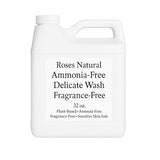 Ammonia-Free Delicate Wash, Fragrance-Free, 32 oz, Plant-based, PH Neutral, Double Concentrated, Unscented, Hypoallergenic, Lingerie, Wool, Cashmere
