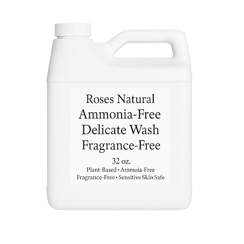 Ammonia-Free Delicate Wash, Fragrance-Free, 32 oz, Plant-based, PH Neutral, Double Concentrated, Unscented, Hypoallergenic, Lingerie, Wool, Cashmere