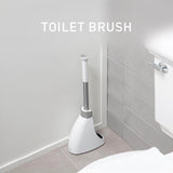 simplehuman Toilet Brush with Caddy, Stainless Steel, White