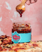 FIRELLI Chili Crunch | 7oz Bottle (Pack of 1) | Italian Chili Crunch Perfect for Cooking or Garnish, Enjoy with Ramen, Pizza, Eggs | Great Flavor