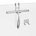 Shower Squeegee and Window Squeegee, Stainless Steel, 100% Streak-Free, Cleaner for Bathroom Showers Glass Doors, Home Mirrors, Car Windows Wiper