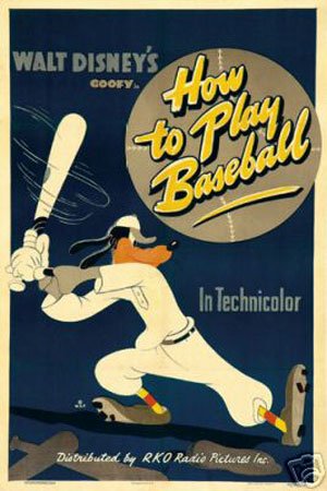 Hot Stuff Enterprise 8127-12x18-LM Goofy How To Play Baseball Poster44; 12 x 18 in.