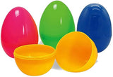 Nyicey 24 Pack Plastic Easter Eggs for Easter Basket Hunt Egg Party Classroom Prize Supplies and Filling Treats