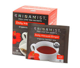 China Mist Zesty Hibiscus Ginger Organic Herbal Tea, 15 tea satchets