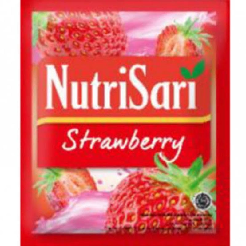 NutriSari Strawberry Instant Drink Powder 10-ct, 110 gram