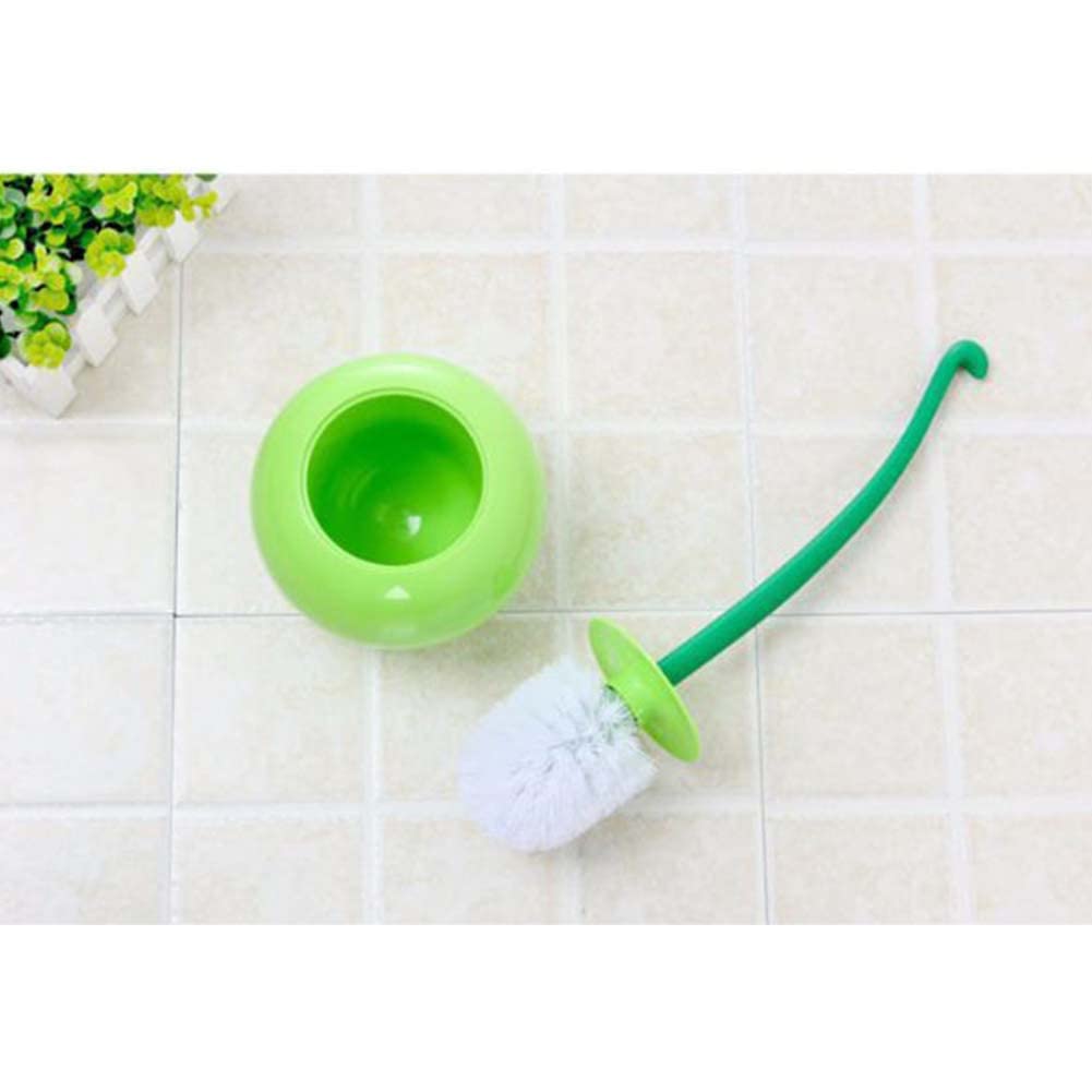 Hoghaki Cherry Toilet Brush with Holder - Cute Standing Toilet Cleaner for Bathroom (Random Color)