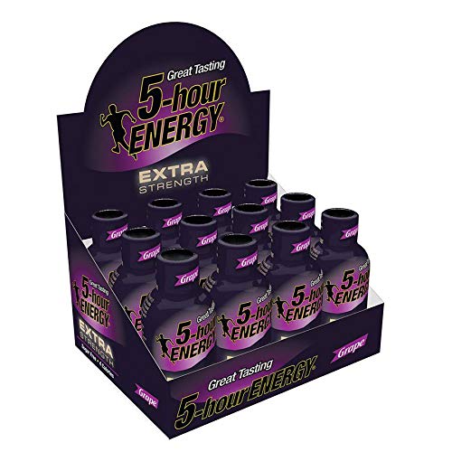 5 Hour Energy Extra Strength Grape Energy Shot, 1.93 Fluid Ounce - 12 per pack -- 18 packs per case.