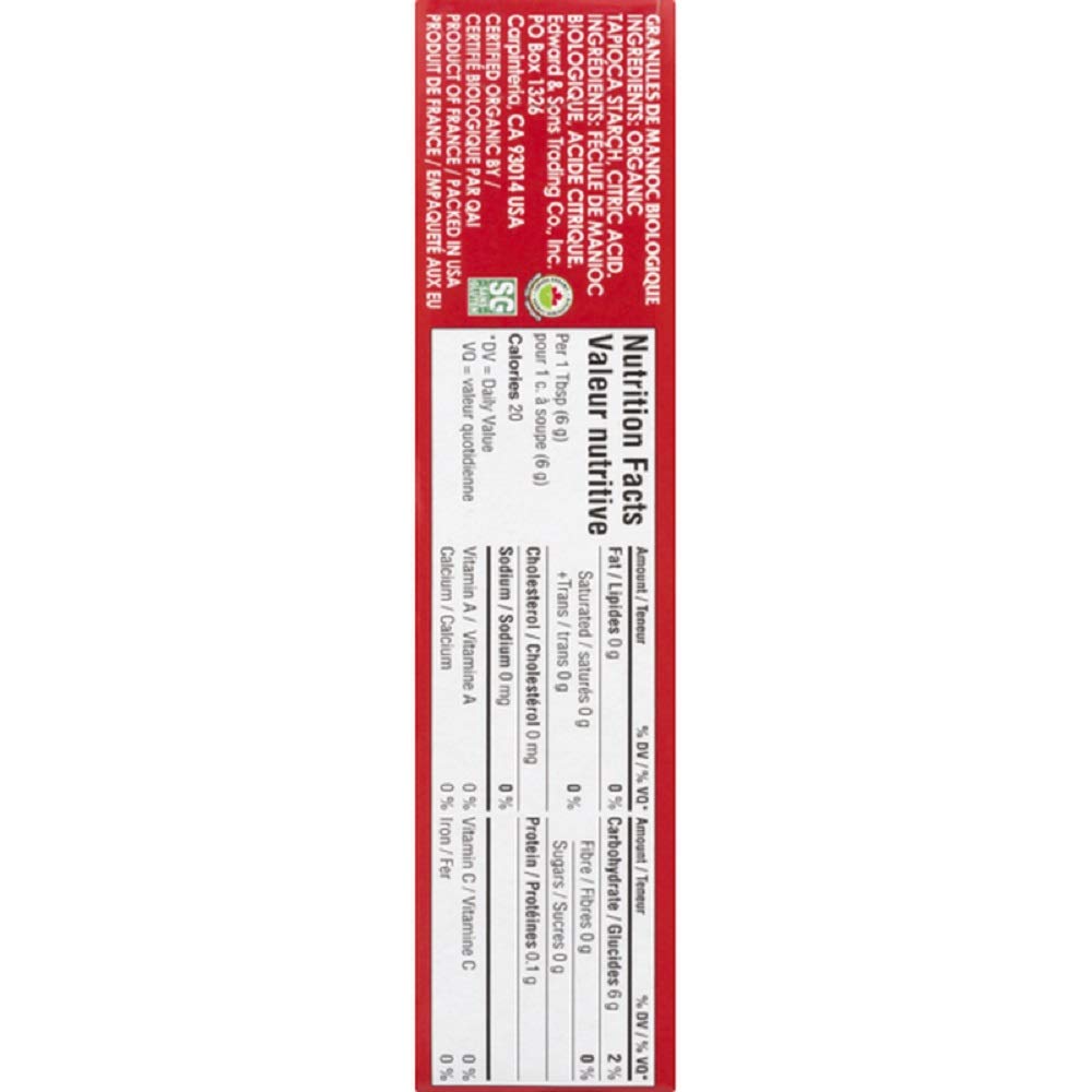 Let's Do Organic Tapioca Granules - Instant Tapioca, Tapioca Flour for Baking, Tapioca Starch Flour, Organic Tapioca Pudding Mix - 6 Oz (Pack of 1)