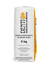 (5Kg. Bag) Semola Flour, Finer Ground Semolina Rimachinata for Fresh Pasta, Bread, Gnocchi (Finer Ground, Non-GMO, Product of Italy) 11Lb.