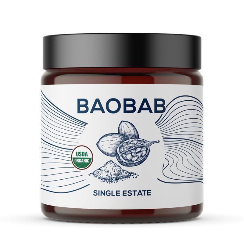 One Farm by WAAYB Organic Baobab Powder Non-GMO, Fair-Trade, Vegan, Gluten Free, Single Origin, 100% South African Baobab, Premium Quality in