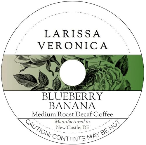 Blueberry Banana Medium Roast Decaf Coffee (Single Serve K-Cup Pods) (Gourmet, Naturally Flavored, Whole Coffee Beans) (12 pods, ZIN: 576185) - 2 Pack