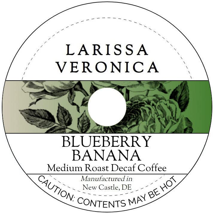Blueberry Banana Medium Roast Decaf Coffee (Single Serve K-Cup Pods) (Gourmet, Naturally Flavored, Whole Coffee Beans) (12 pods, ZIN: 576185) - 2 Pack