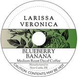 Blueberry Banana Medium Roast Decaf Coffee (Single Serve K-Cup Pods) (Gourmet, Naturally Flavored, Whole Coffee Beans) (12 pods, ZIN: 576185) - 2 Pack
