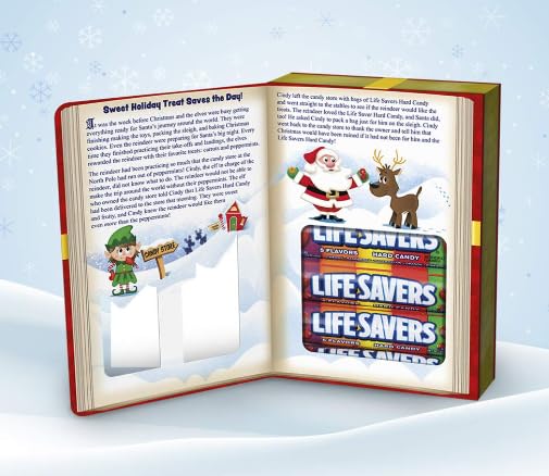 LifeSavers Story Book 3 Pack - 5 Flavors Sweet Storybook Gift Box Stocking Stuffer - 6 Rolls Per Box w/Exit 28 Bargains Sticker