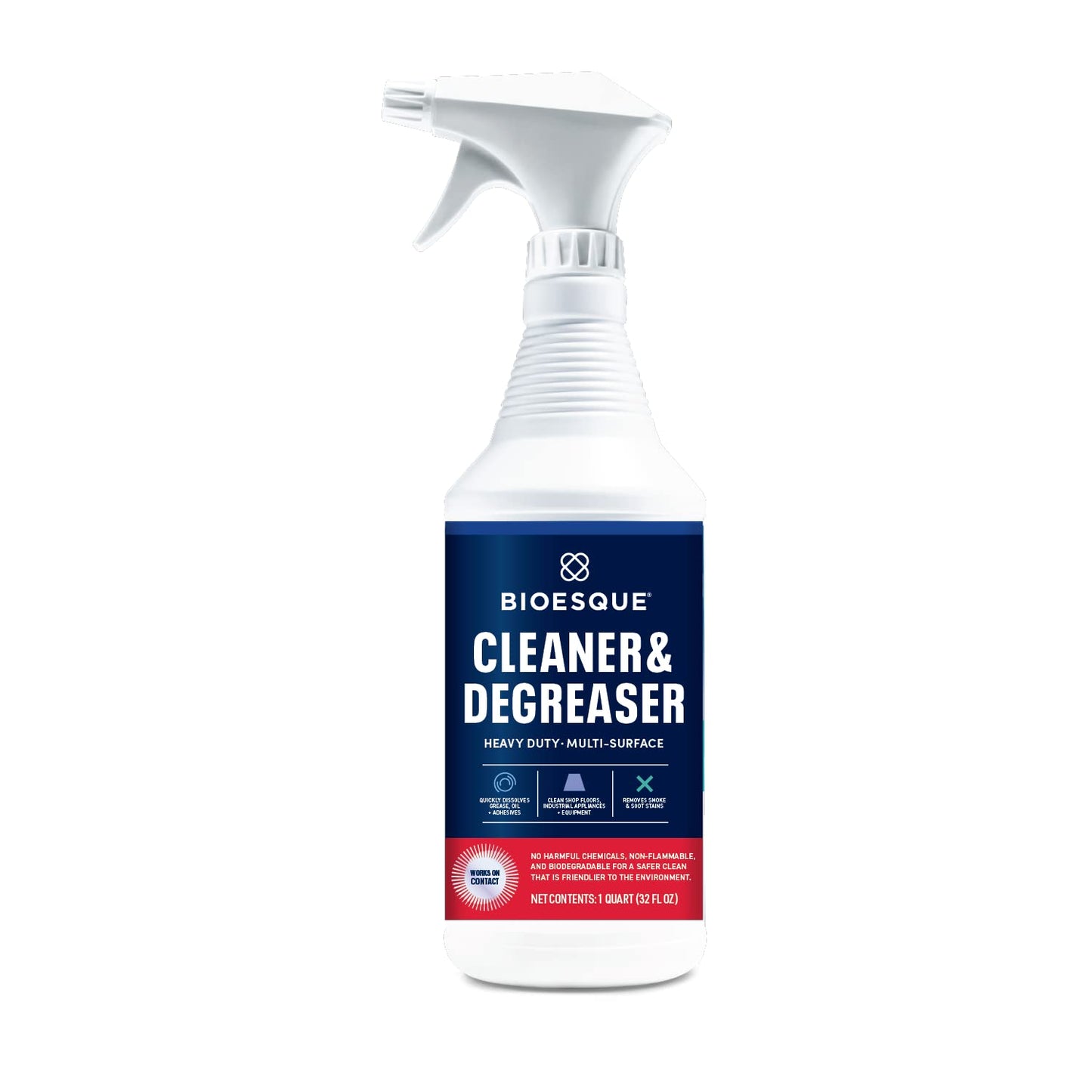 Bioesque Heavy Duty Multi-Surface Cleaner & Degreaser Concentrated Professional Formula, 32 Fl Oz (Pack of 1)