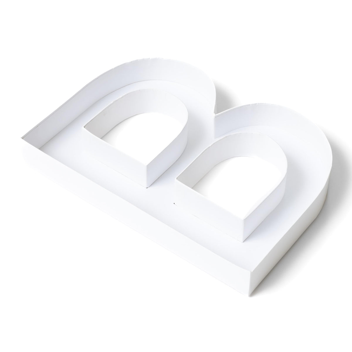 Sisterly Market - Cardboard Numbers and Cardboard Letters Fillable Candy Box, Handmade Marquee Letters for Parties and Milestones, Letter B, 12" L x