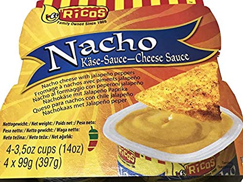 Ricos Nacho Cheese Sauce, 2-Packs 4-Individual Cups in Each Pack