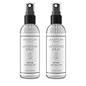 2 Bottles Static Shield Spray Reduce Static in Clothes and Hair Anti-Frizz Flat Crease Less Static