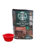 KING BUY BOX 1 PCS cup Bundle with Pike Place Medium Roast Ground Coffee Bag, 40 Ounce compatible with Starbucks