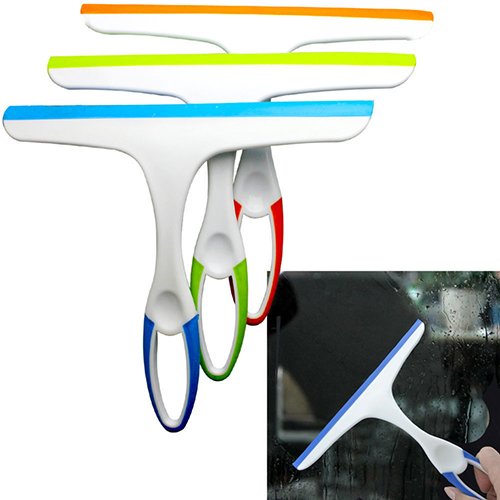 Window Cleaner Glass Wiper Squeegee Shower Bathroom Mirror Car Blade Surface Cleaning Brush