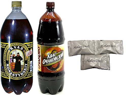 Variety Pack Ochakovskiy and Monastyrsky Kvas . Includes Our Exclusive HolanDeli Mints.