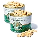 Hubs Peanuts Premium Salted Virginia Nuts, Non-GMO, Gluten Free Healthy Snacks - Irresistible Crunch & Flavored Peanuts - Made from Premium