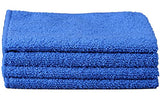 Unger 12” x 12” All-Purpose Microfiber Cloths, 4 Pack, Wet and Dry Cleaning Towels for Kitchen, Furniture, Appliances, Electronics and Glass, Reusable