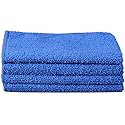 Unger 12” x 12” All-Purpose Microfiber Cloths, 4 Pack, Wet and Dry Cleaning Towels for Kitchen, Furniture, Appliances, Electronics and Glass, Reusable