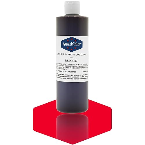 AmeriColor Red Red Soft Gel Paste Food Color, 13.5 oz